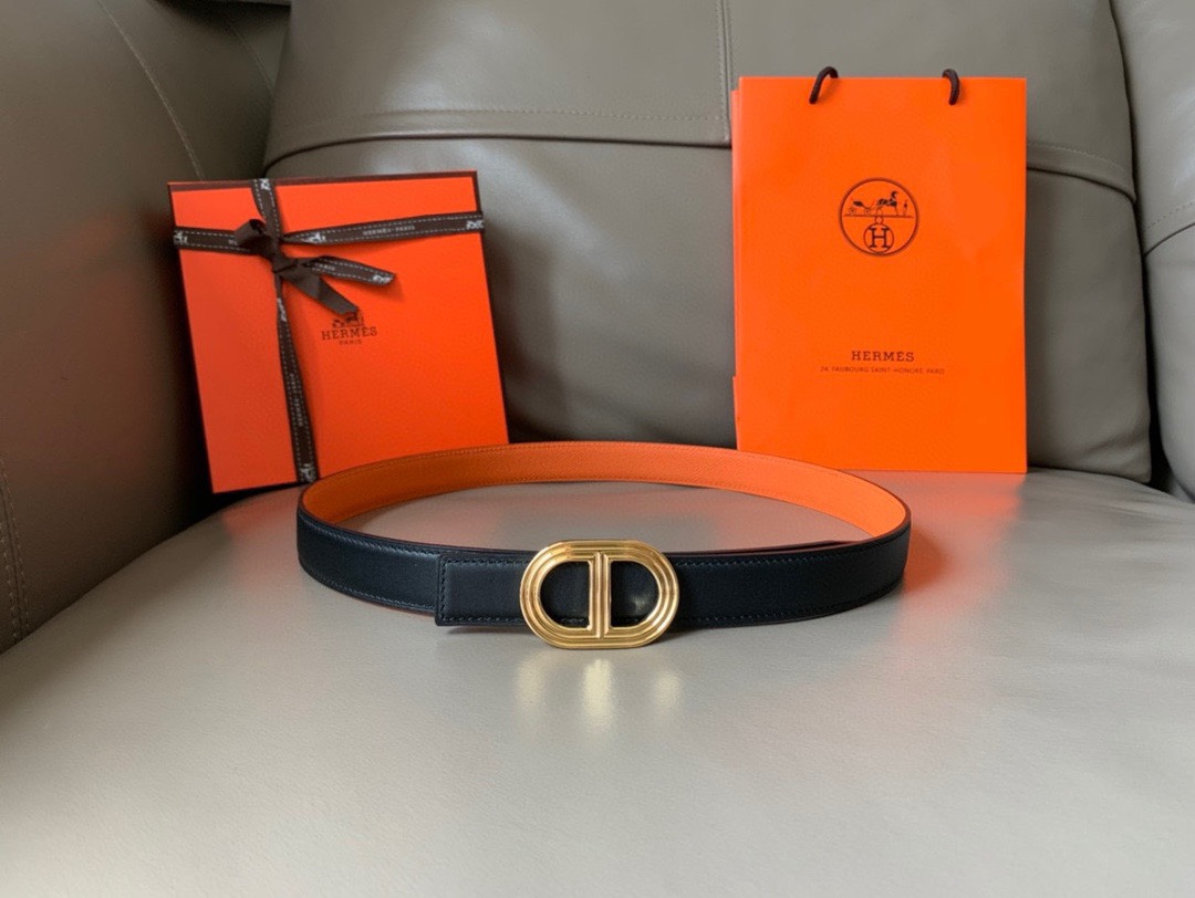 [TOP] HERMES Double Sided Waistband - 2.4CM