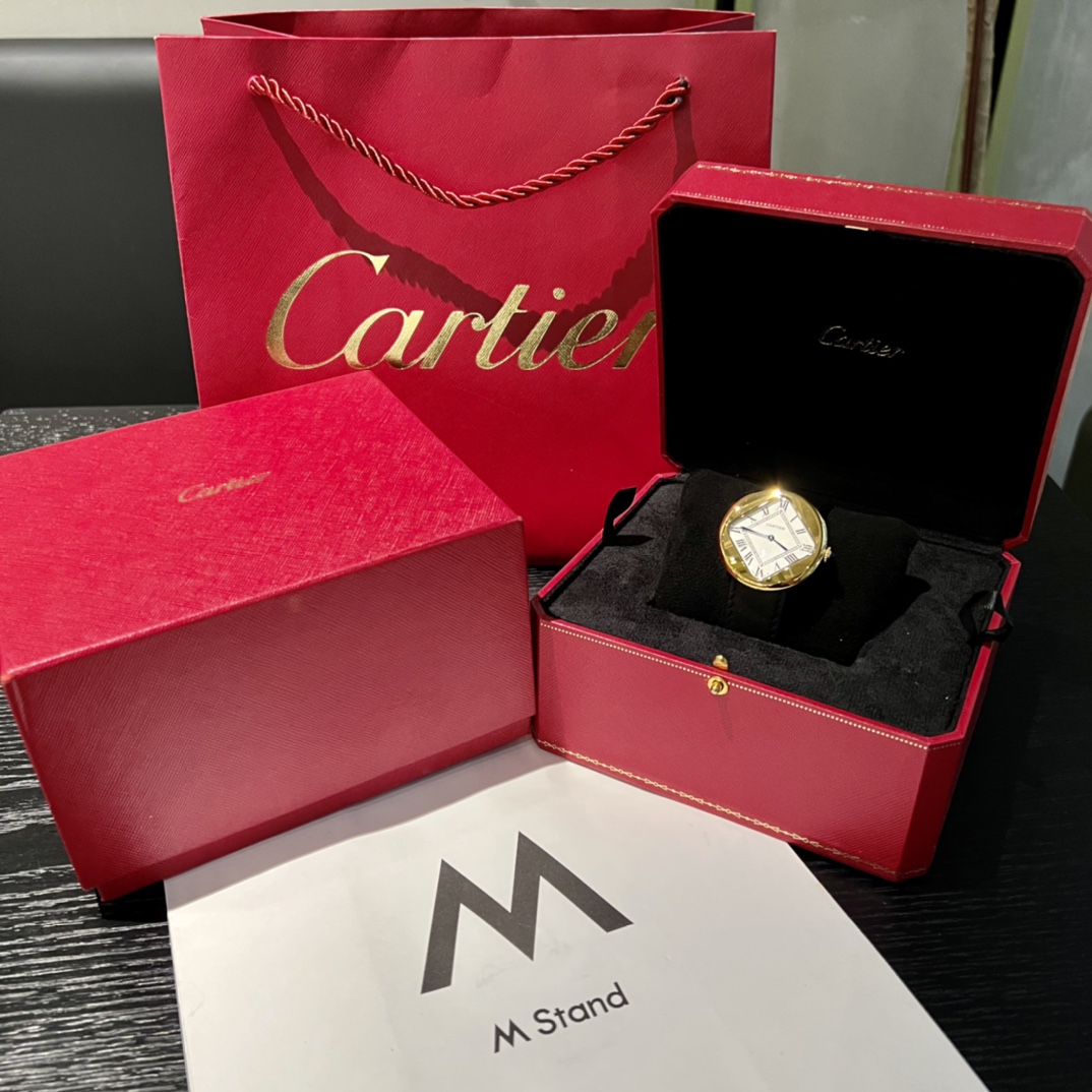 [TOP] Cartier A Round Pebbly Ball Shaped Watches - 3 Colors