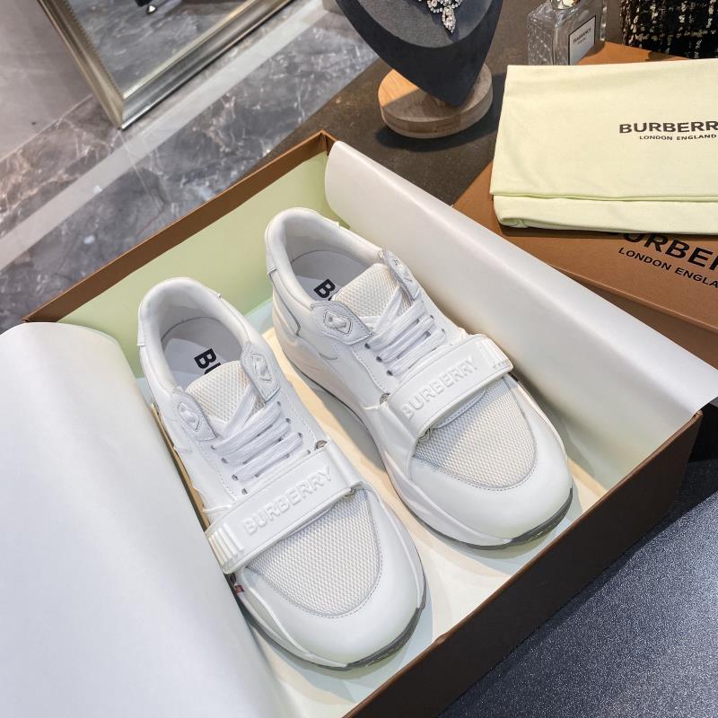[TOP] BURBERRY Latest Thick Bottom Sports Shoes - White