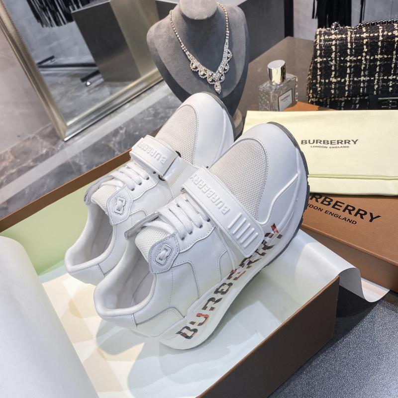 [TOP] BURBERRY Latest Thick Bottom Sports Shoes - White