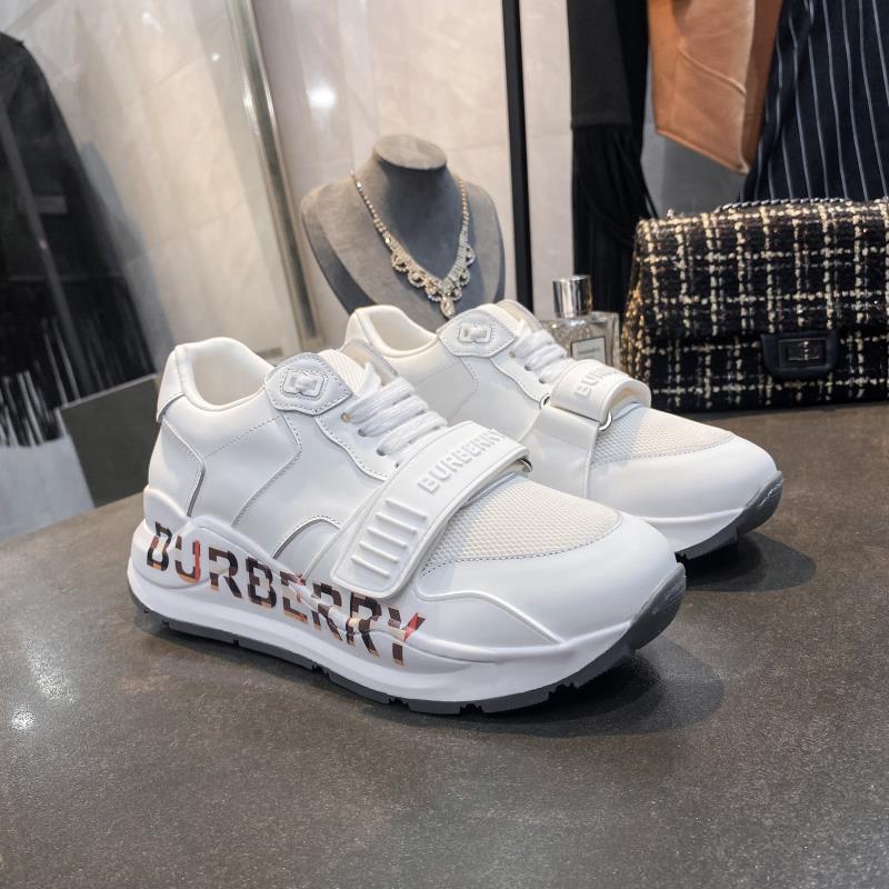 [TOP] BURBERRY Latest Thick Bottom Sports Shoes - White