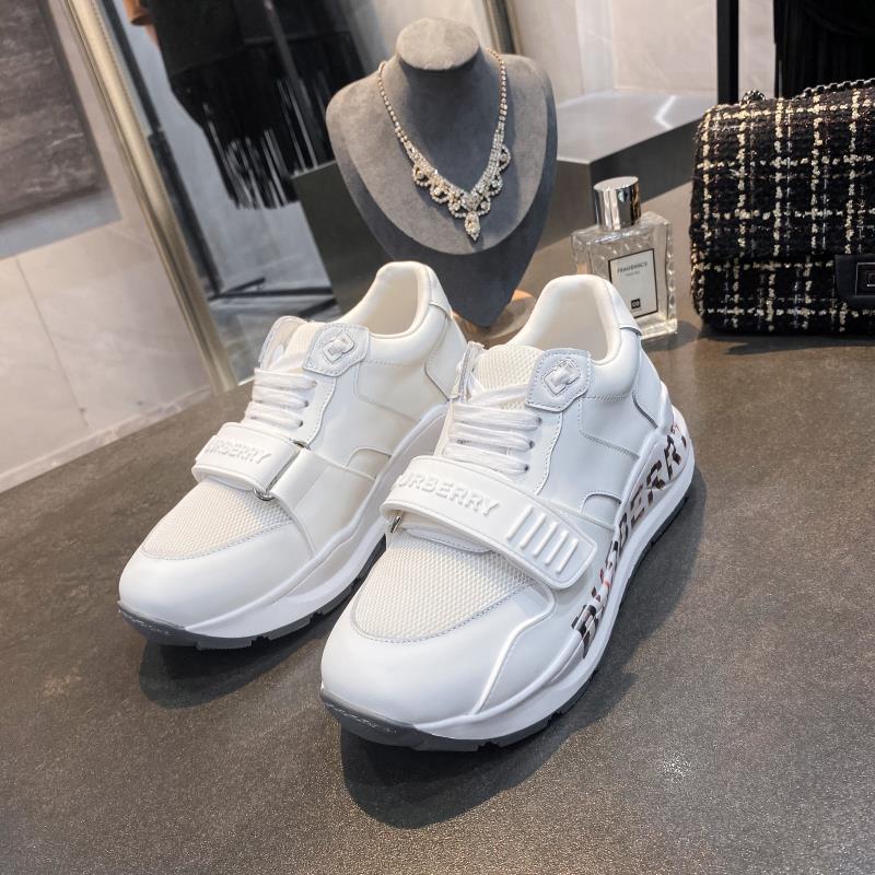 [TOP] BURBERRY Latest Thick Bottom Sports Shoes - White