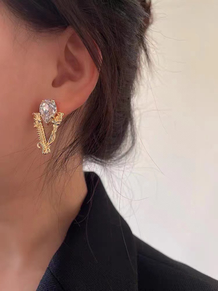 [TOP] VERSACE Medusa Gold Earrings