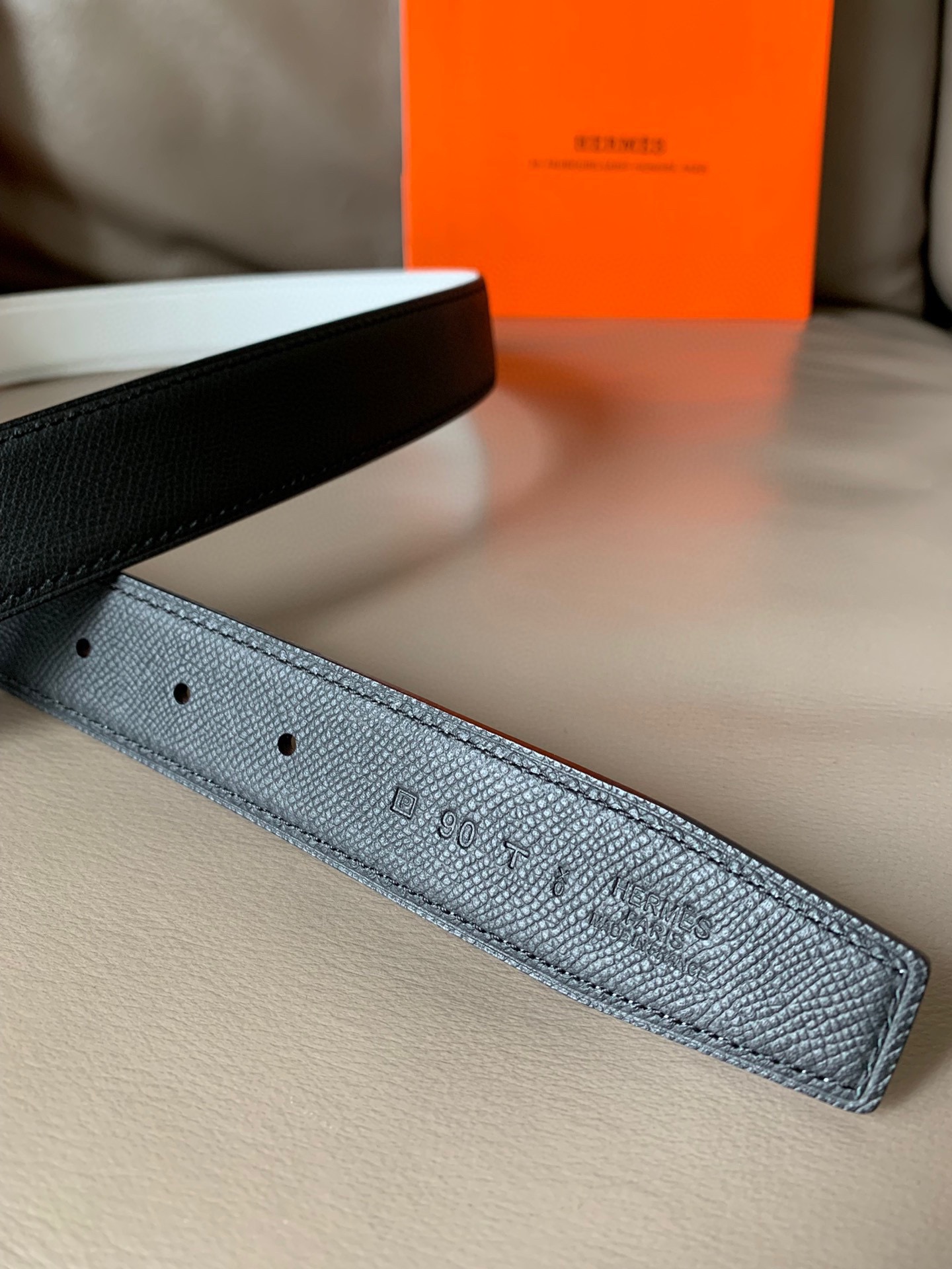 [TOP] HERMES Double Sided Waistband - 3.2CM