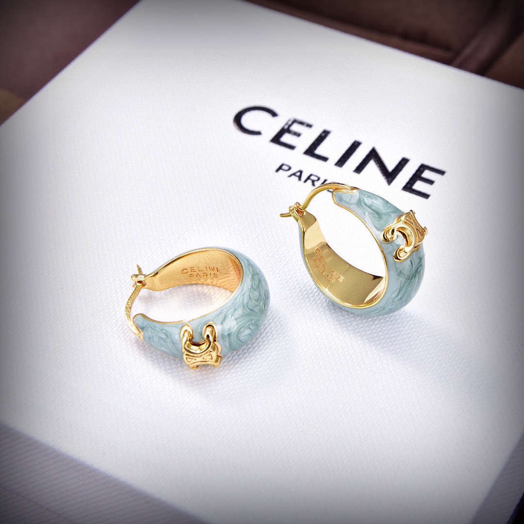 [TOP] CELINE Drip Oil Earrings - 2 Colors - 711 Luxury