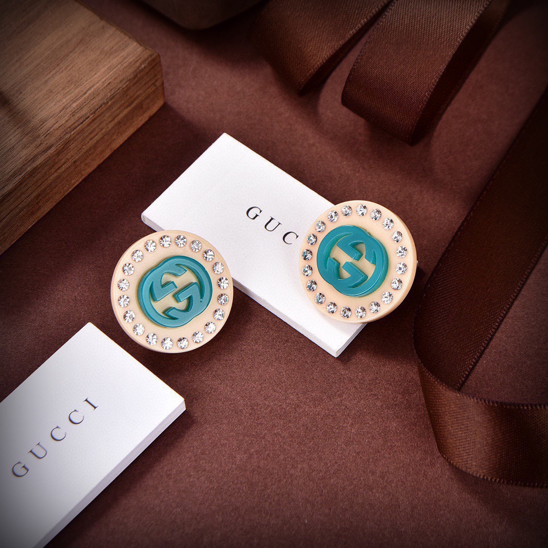 [TOP] GUCCI Resin Earrings
