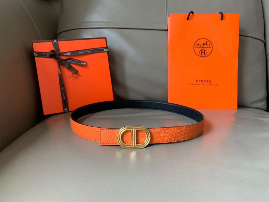 [TOP] HERMES Double Sided Waistband - 2.4CM