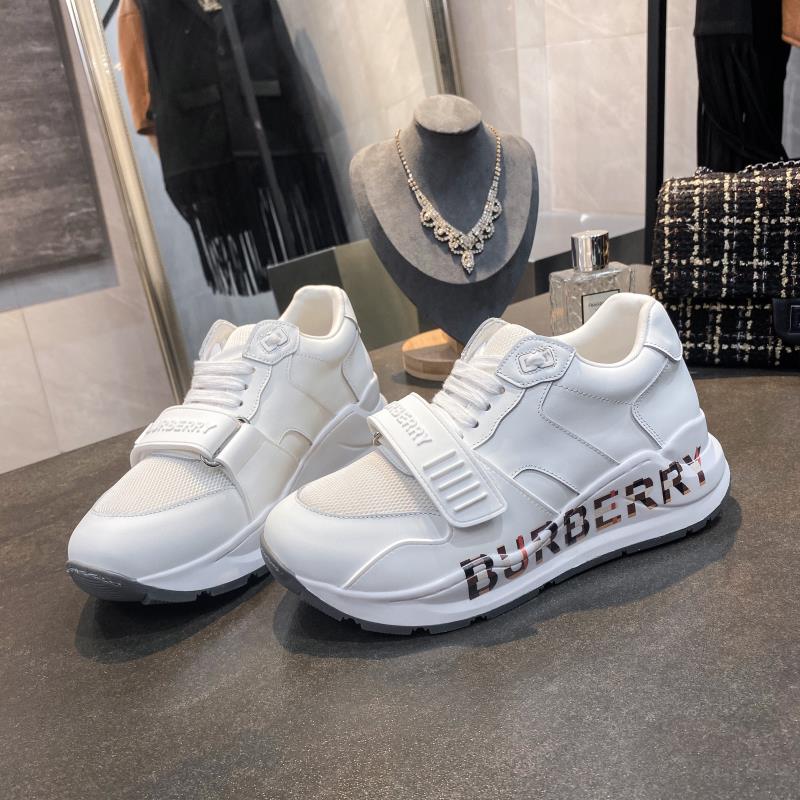 [TOP] BURBERRY Latest Thick Bottom Sports Shoes - White