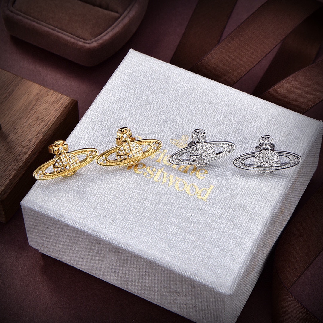[TOP] Vivienne Westwood Saturn Earrings - 2 Colors