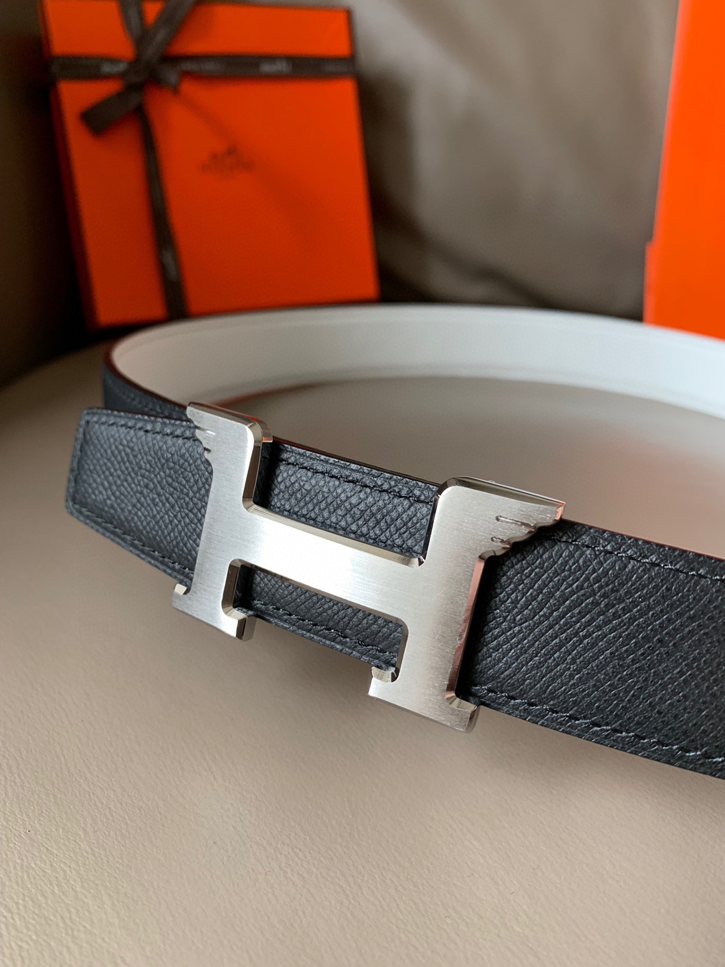 [TOP] HERMES Double Sided Waistband - 3.2CM