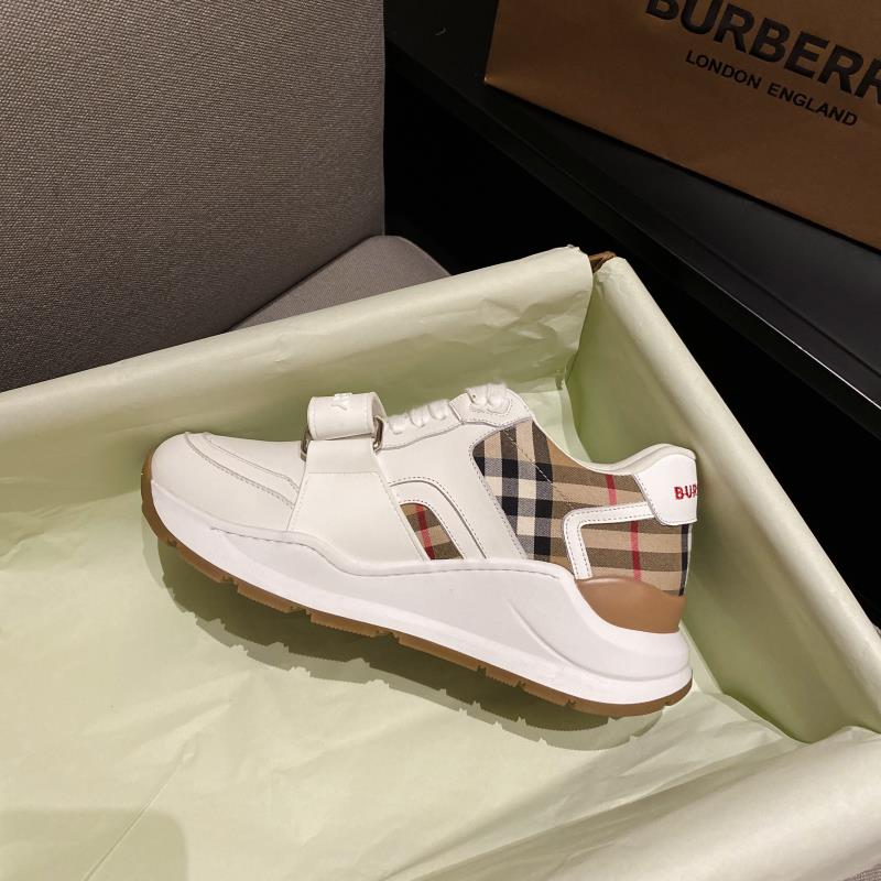 [TOP] BURBERRY Latest Thick Bottom Sports Shoes - White