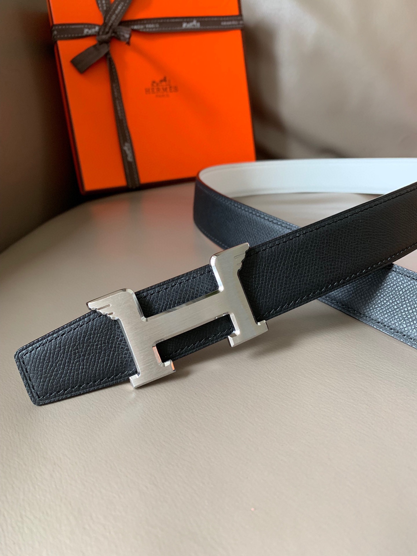 [TOP] HERMES Double Sided Waistband - 3.2CM