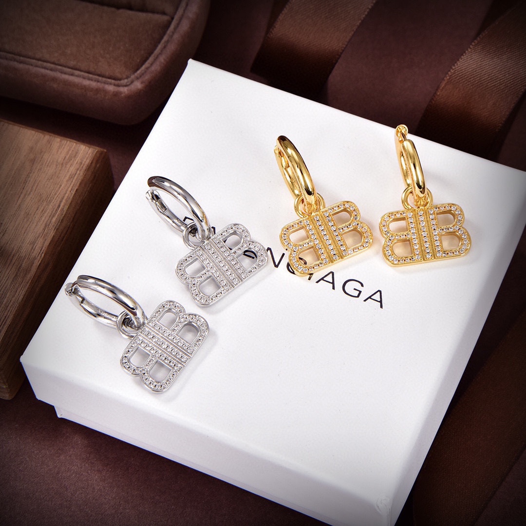 [TOP] BALENCIAGA BB Earrings - 2 Colors