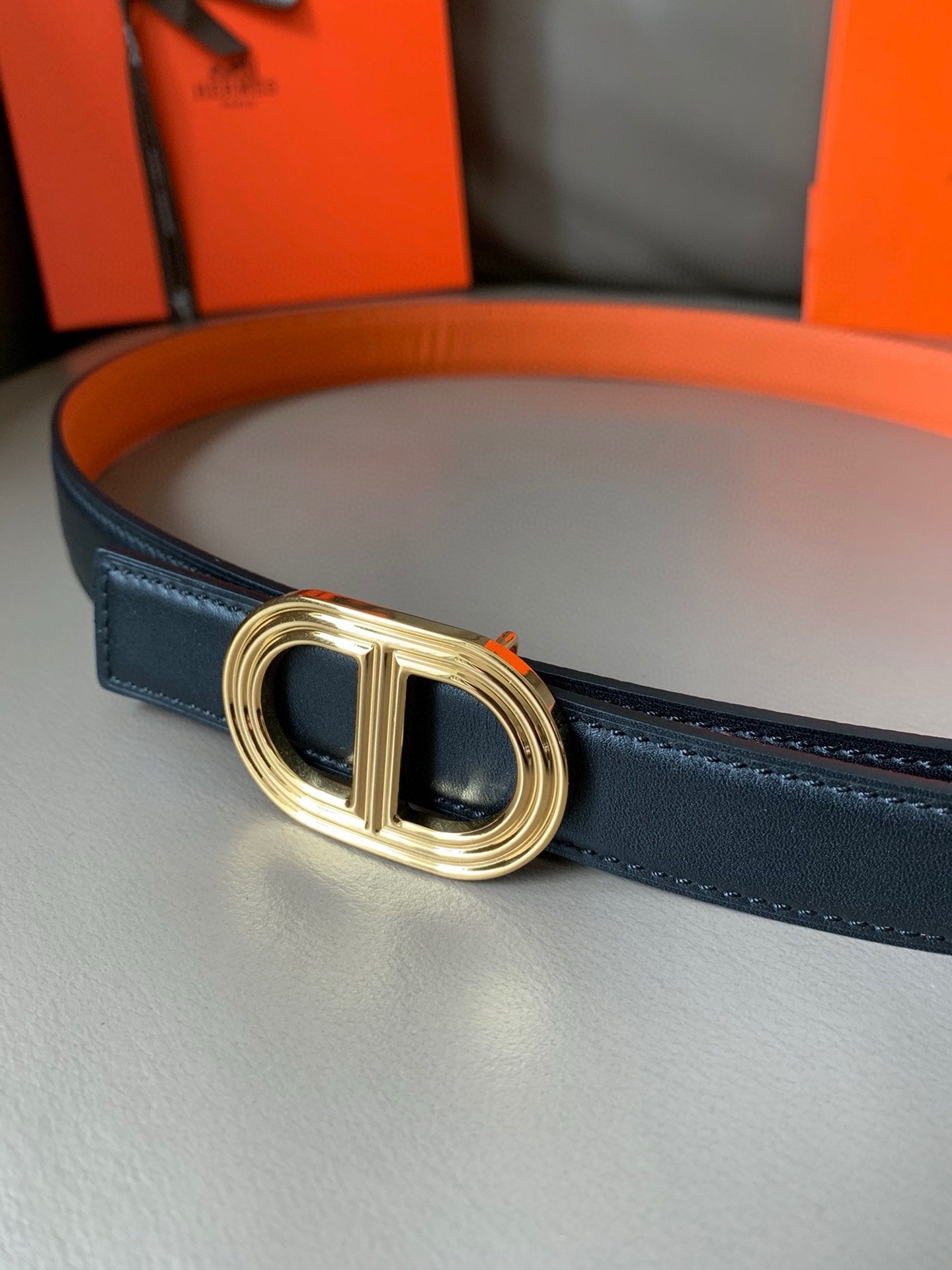 [TOP] HERMES Double Sided Waistband - 2.4CM
