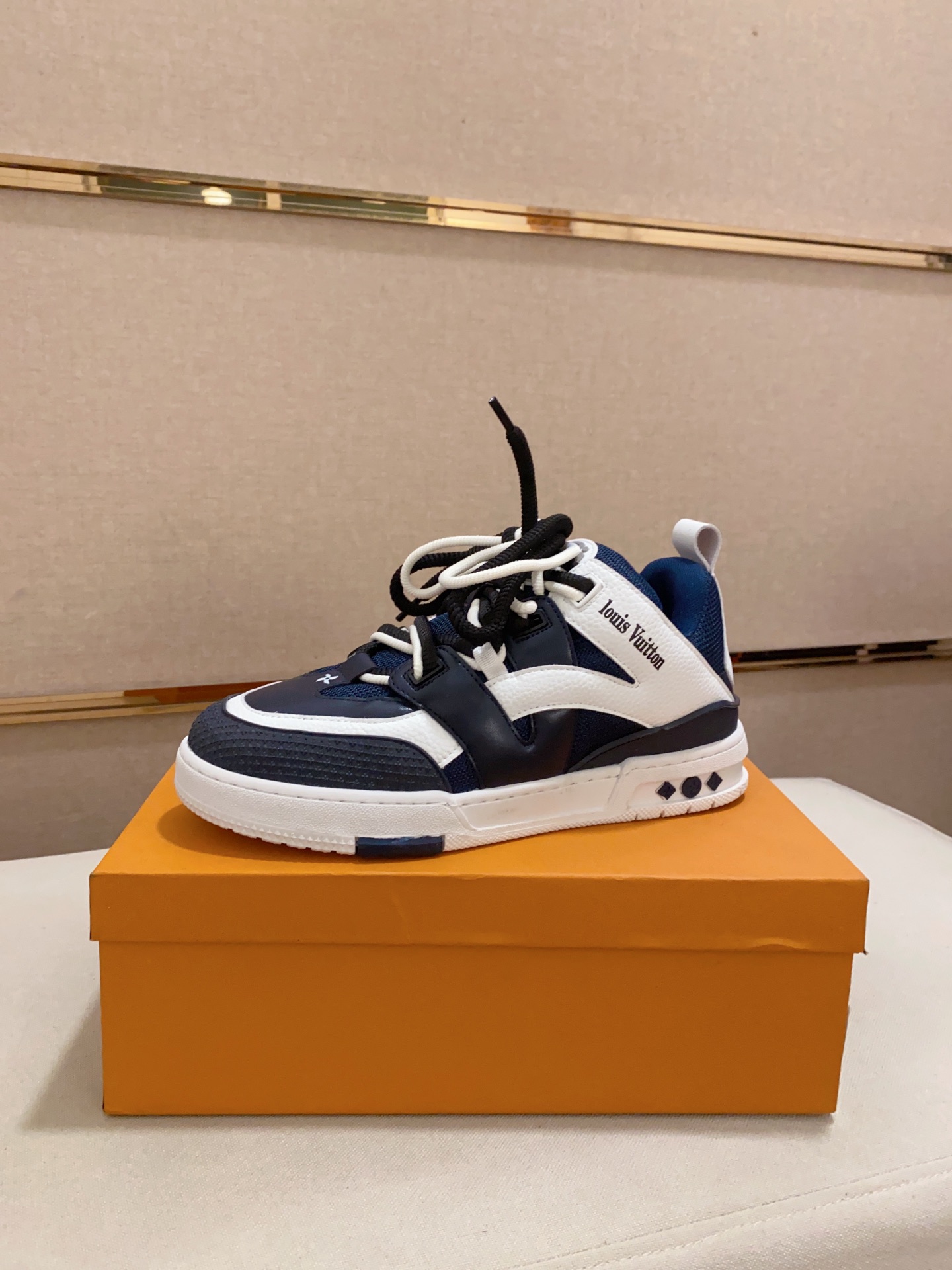 [TOP] Louis Vuitton LV Comfortable Sheepskin Shoes - Dark Blue