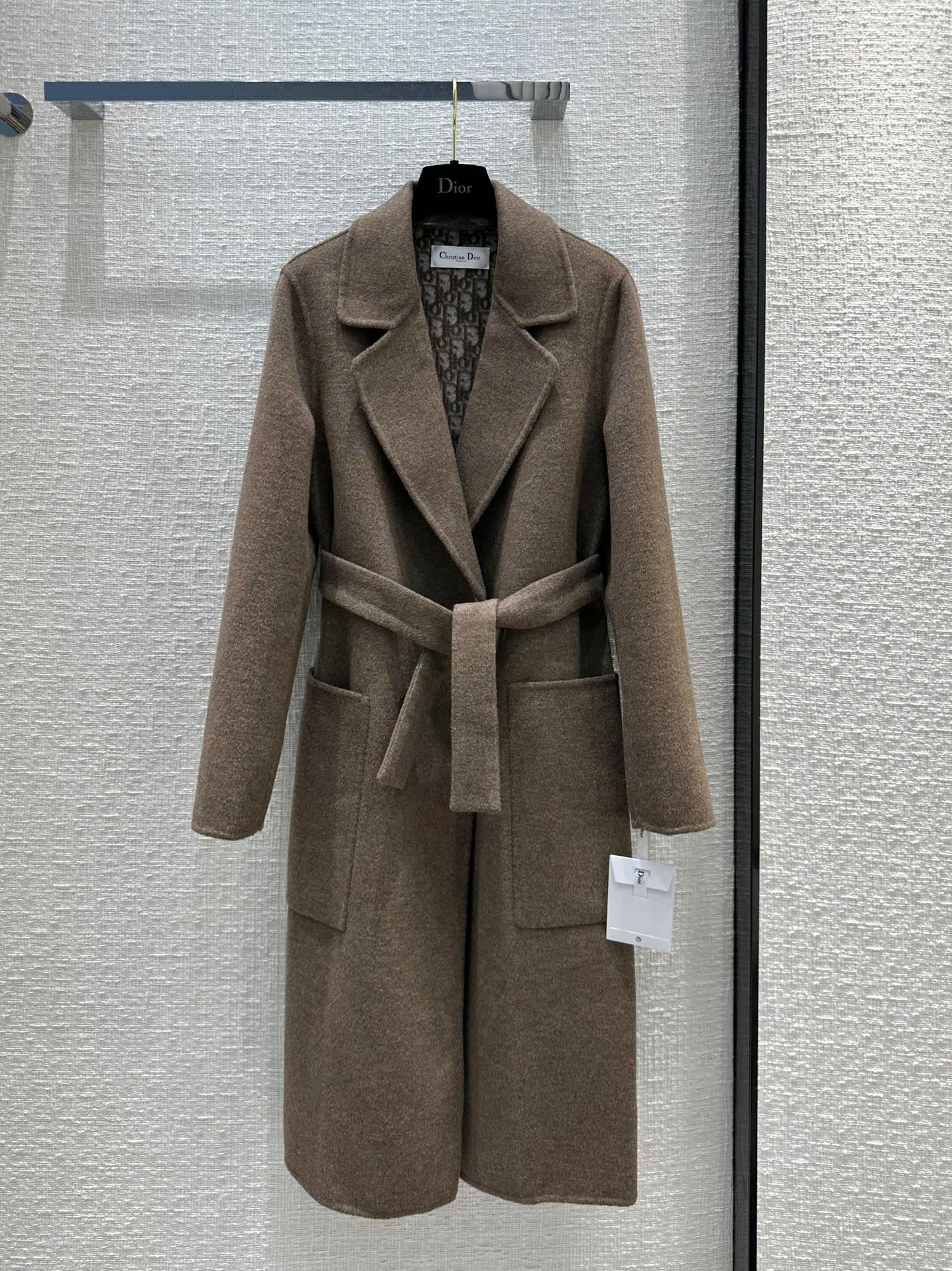 [TOP] Christian Dior Signature Double Face Wrap Coat - Collection   CD