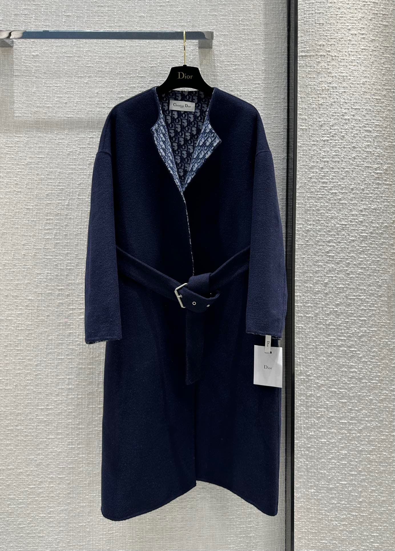 [TOP] Christian Dior Signature Double Face Wrap Coat - Collection   CD