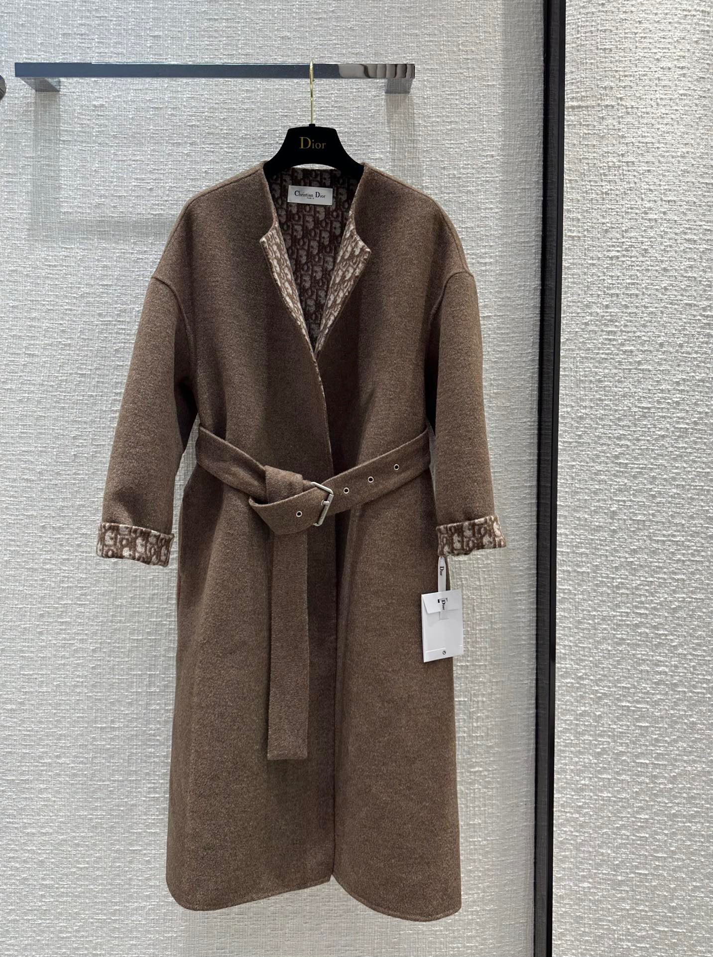 [TOP] Christian Dior Signature Double Face Wrap Coat - Collection   CD