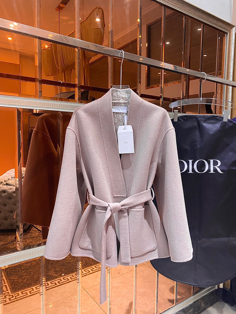 [TOP] Christian Dior Signature Double Face Wrap Coat - Collection   CD