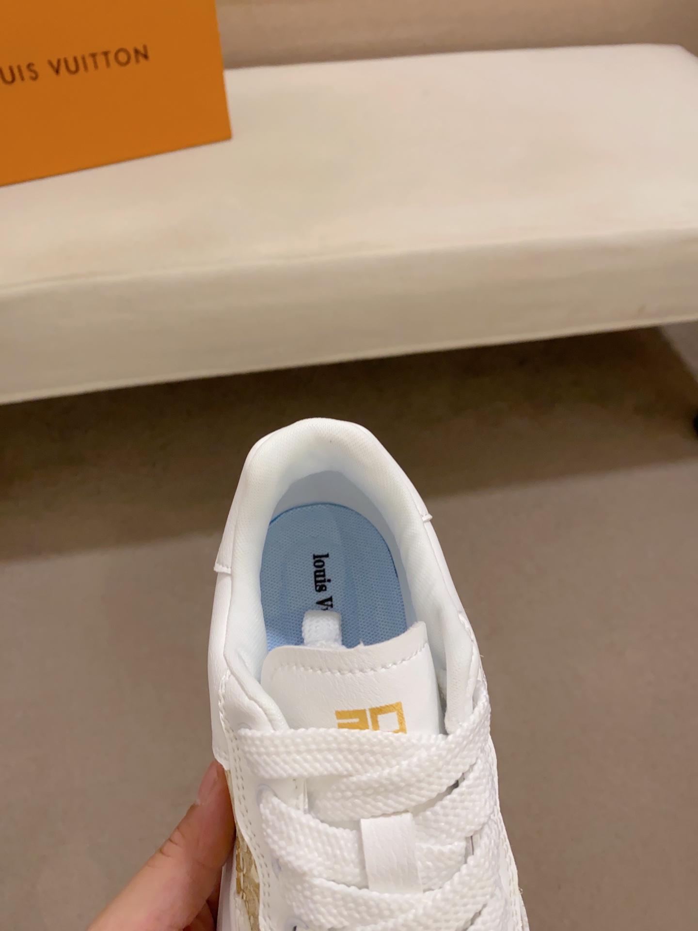 [TOP] Louis Vuitton LV Comfortable And Breathable Casual Shoes - Gold