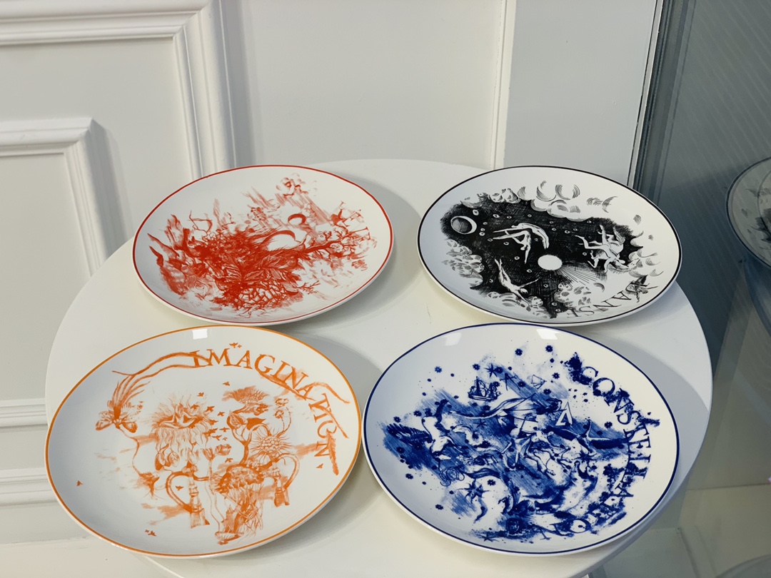 [TOP] Christian Dior One Box, Four Different Patterns Dinner Plates
