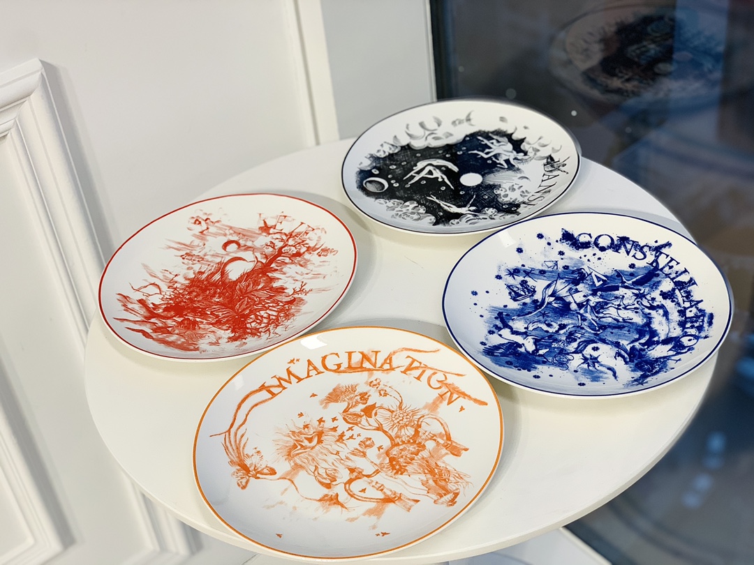 [TOP] Christian Dior One Box, Four Different Patterns Dinner Plates