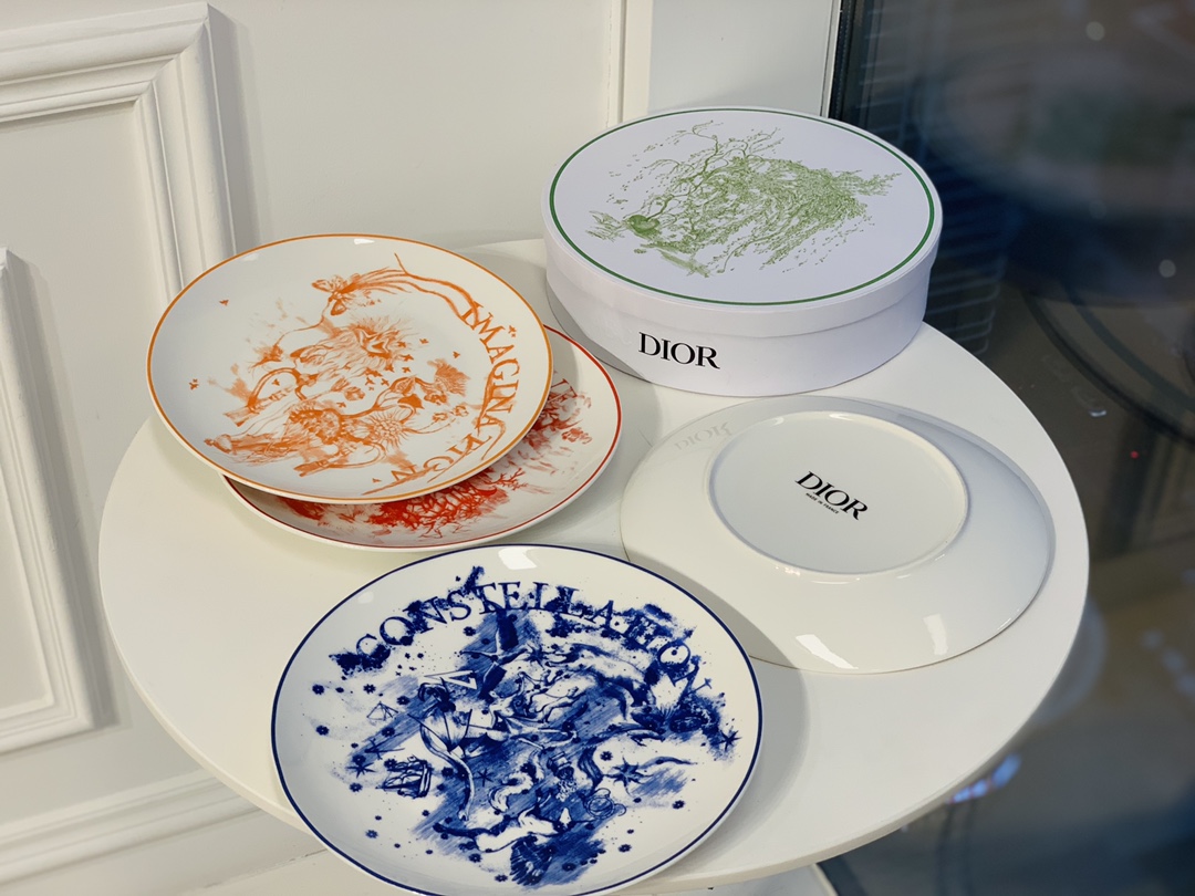 [TOP] Christian Dior One Box, Four Different Patterns Dinner Plates