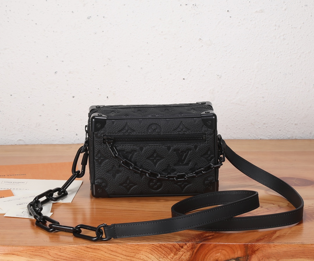 [TOP] Louis Vuitton LV Trunk Soft Trunk Mini Bag 18.5 x 13 x 8 cm - Black