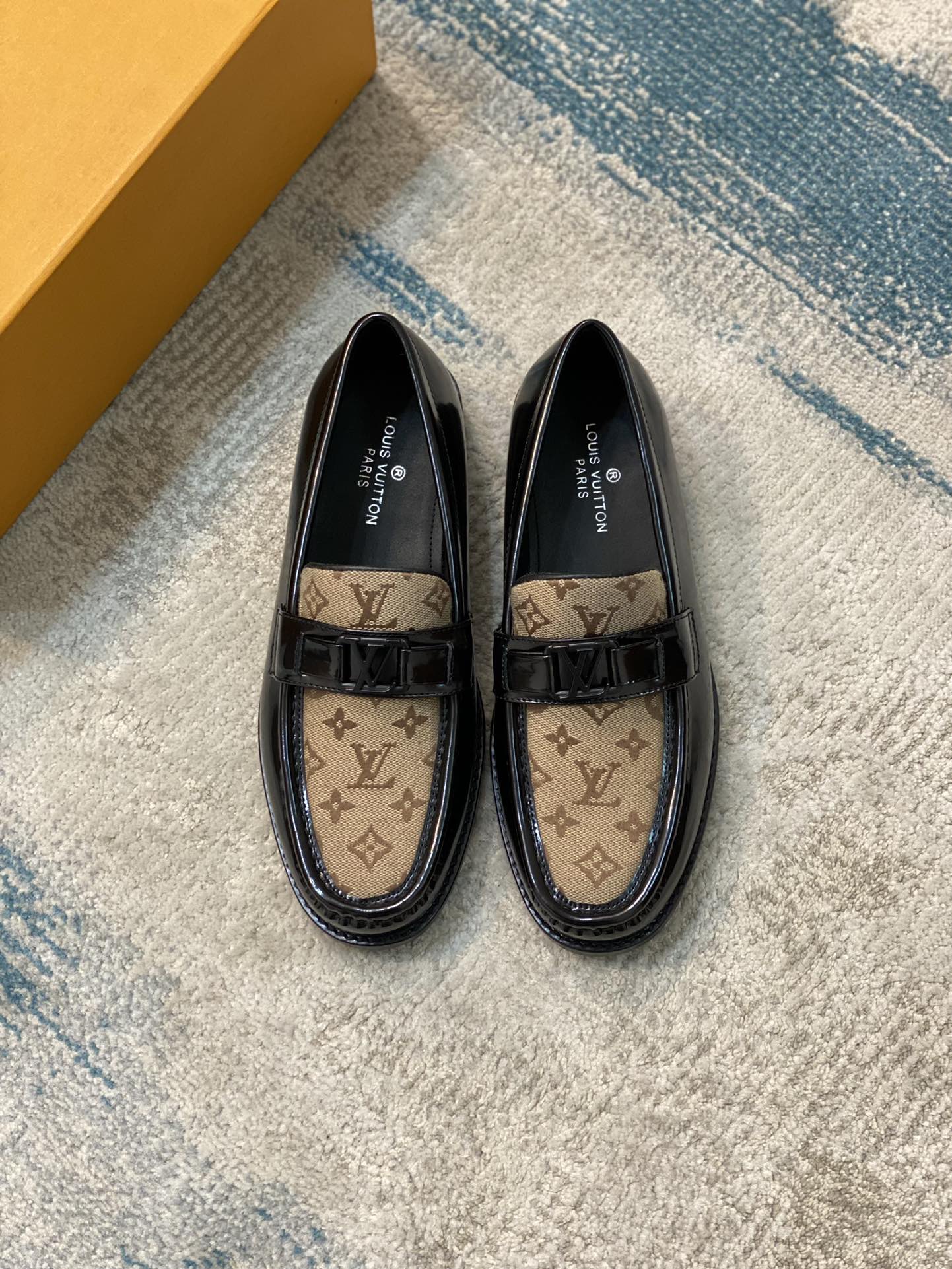 [TOP]Louis Vuitton LV Cowhide And Handmade Lefu Shoes