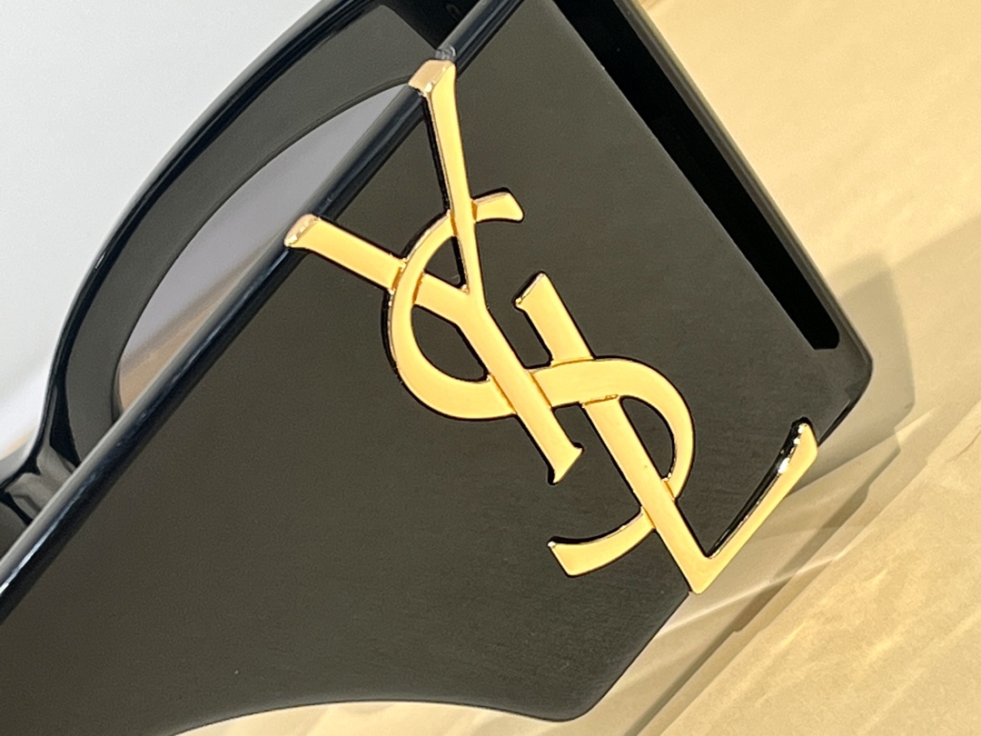 [TOP] Yves Saint Laurent YSL YSL Big Frame And Big Logo Sunglasses