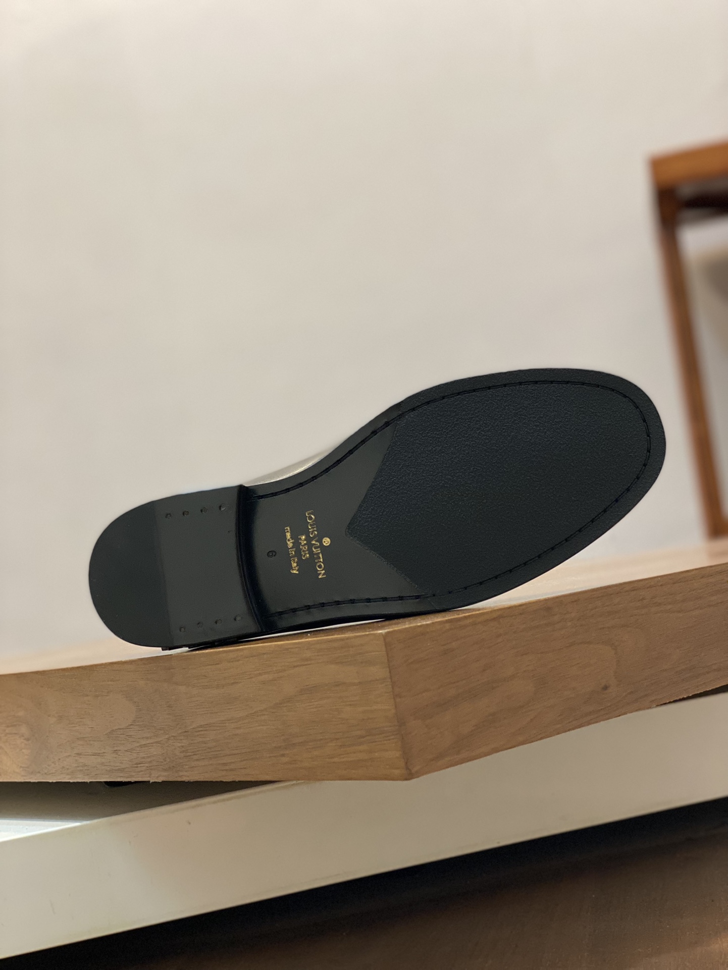 [TOP]Louis Vuitton LV Cowhide And Handmade Lefu Shoes - Black