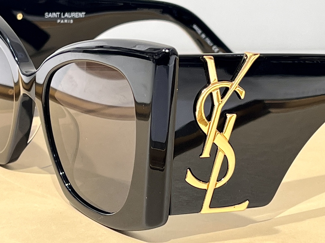 [TOP] Yves Saint Laurent YSL YSL Big Frame And Big Logo Sunglasses
