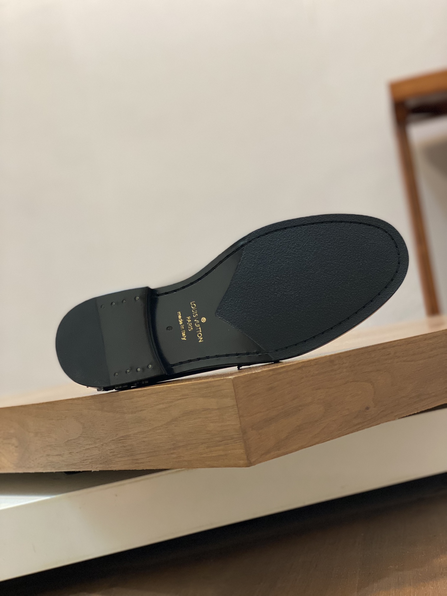 [TOP]Louis Vuitton LV Cowhide And Handmade Lefu Shoes - Black