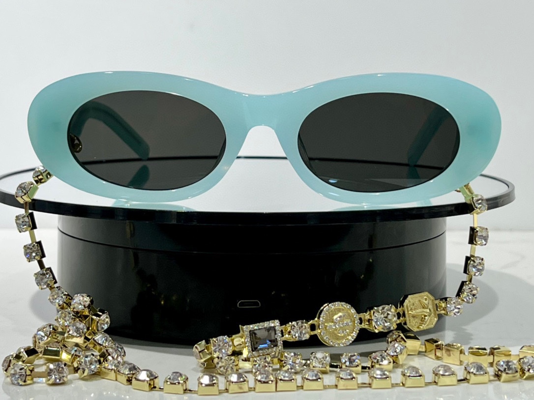 [TOP] Christian Dior Original Diamond  Chain Delivered Sunglasses