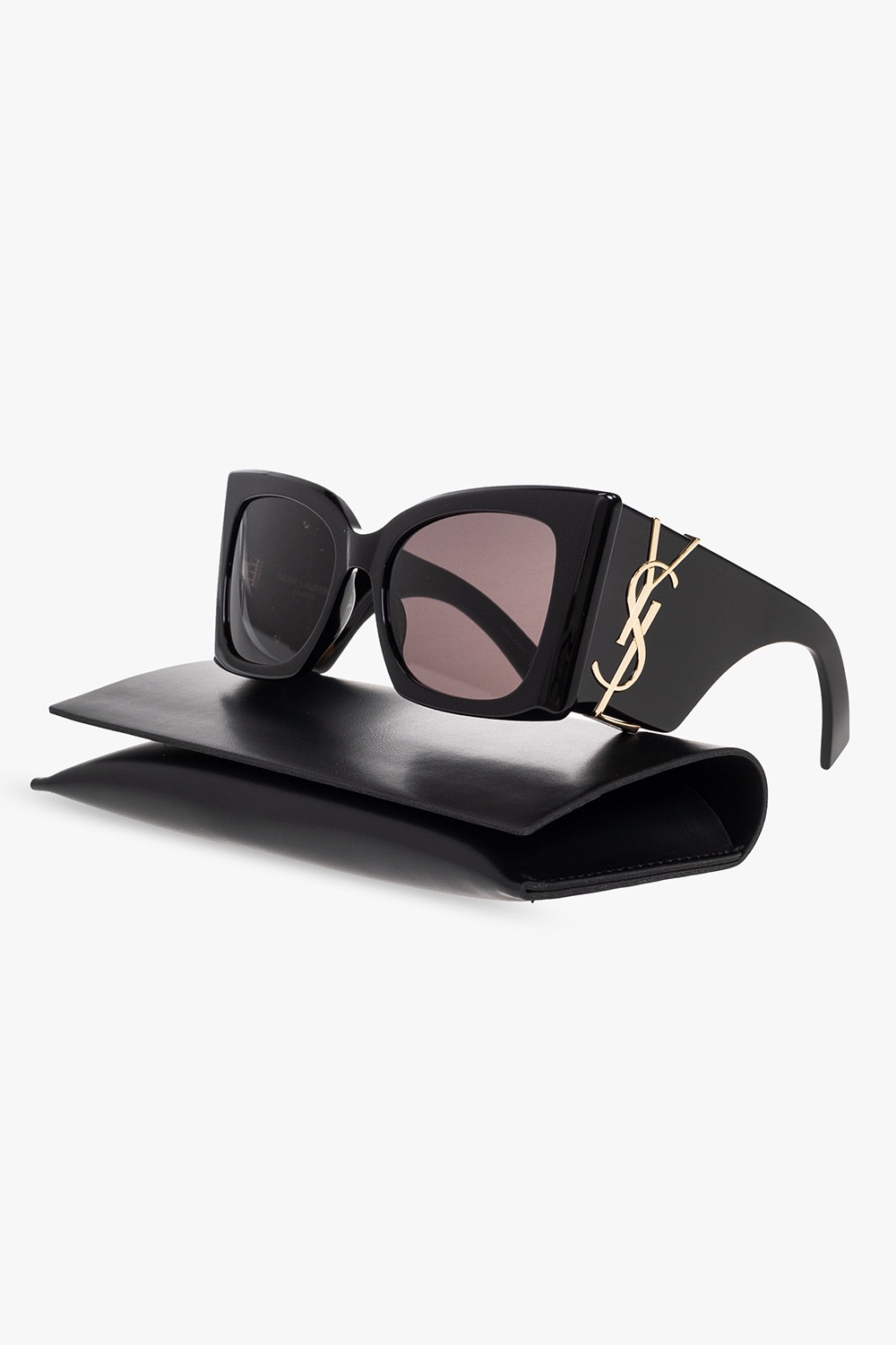 [TOP] Yves Saint Laurent YSL YSL Big Frame And Big Logo Sunglasses