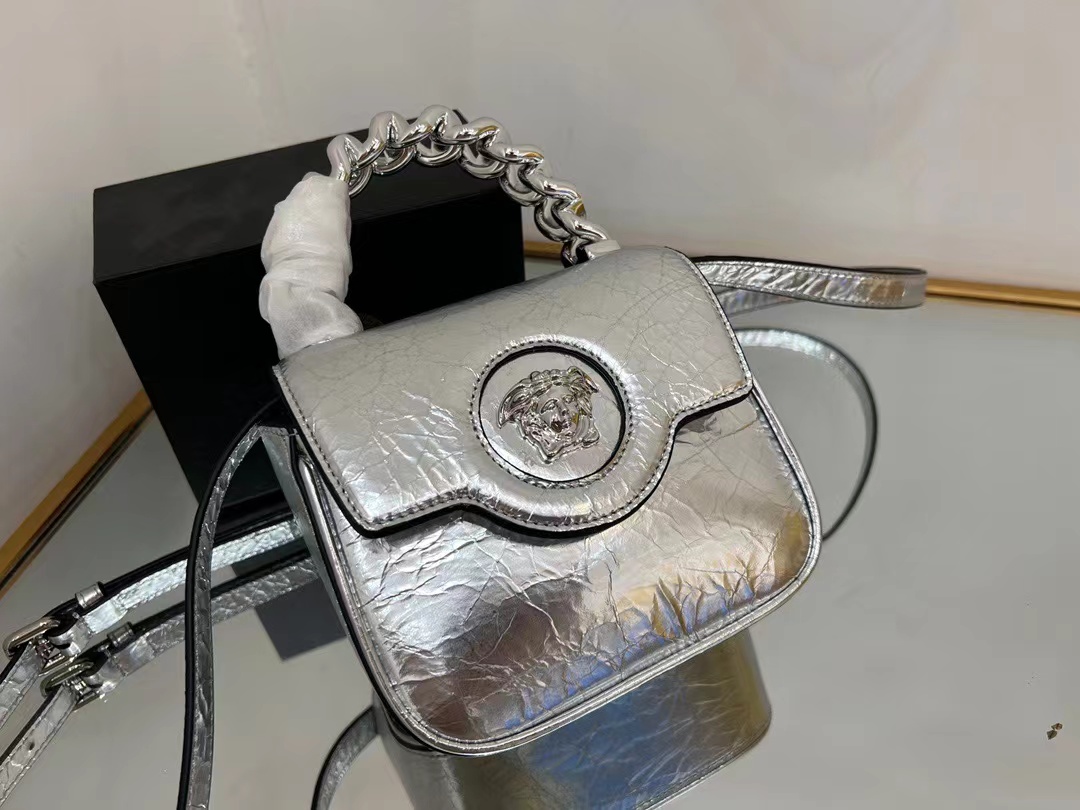 [TOP] VERSACE New Bag  16x6x12 cm - Silver