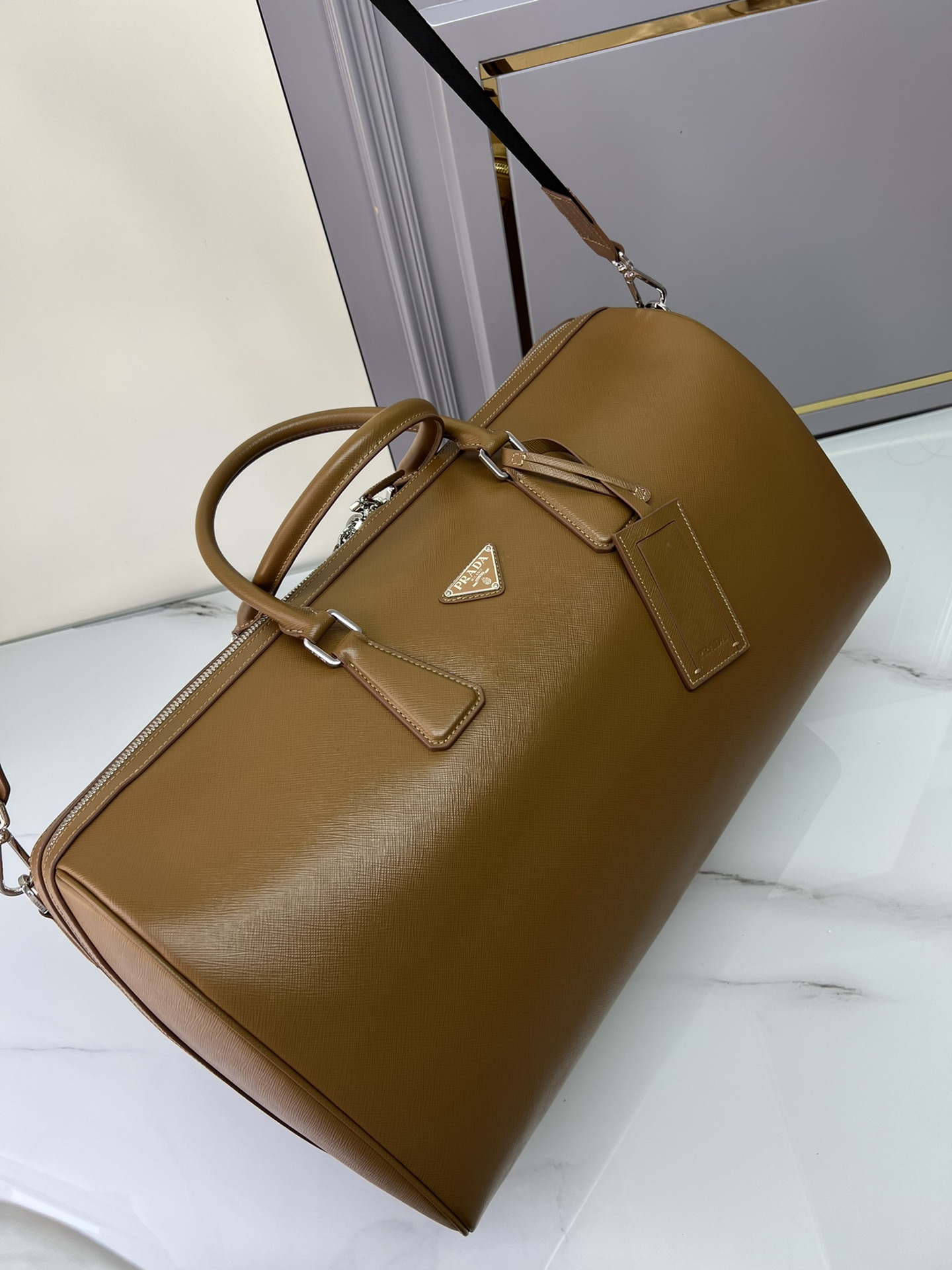 [TOP] PRADA Travel Bags Are Made Of Saffiano Leather 50x27.5x25cm - Two Colors