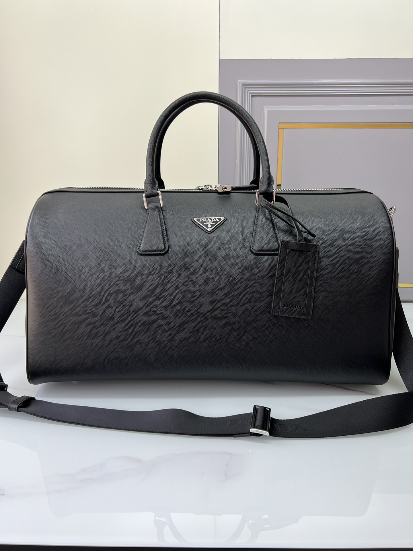 [TOP] PRADA Travel Bags Are Made Of Saffiano Leather 50x27.5x25cm - Two Colors