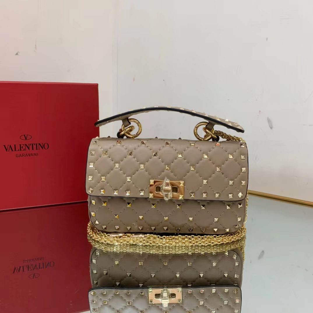 [TOP] VALENTINO Rockstud Spike Bags 20-5-12 cm - 2 Color