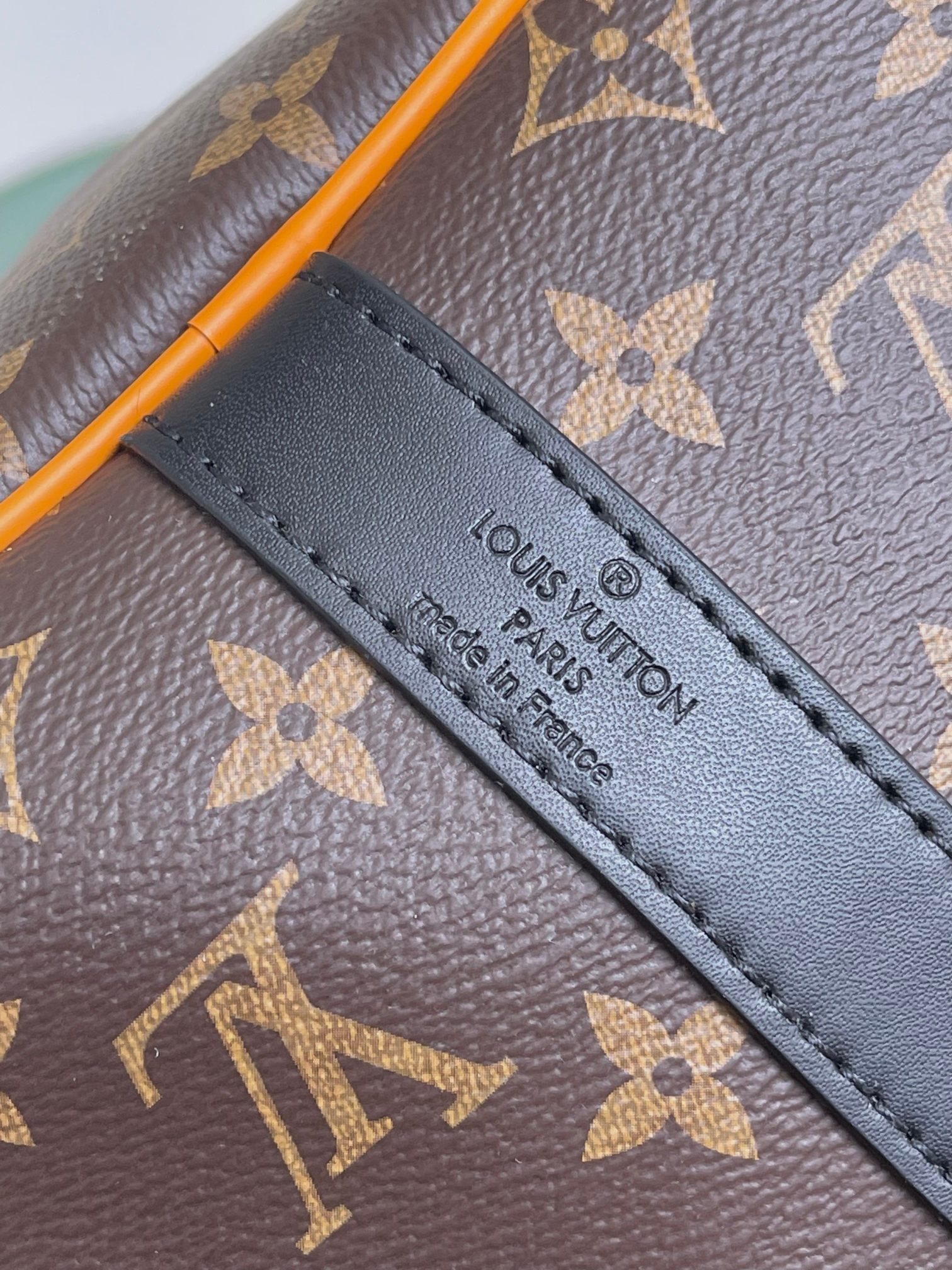 [TOP] Louis Vuitton LV L*V Damier Infini Leather Keepall 45 cm Bag-Brown