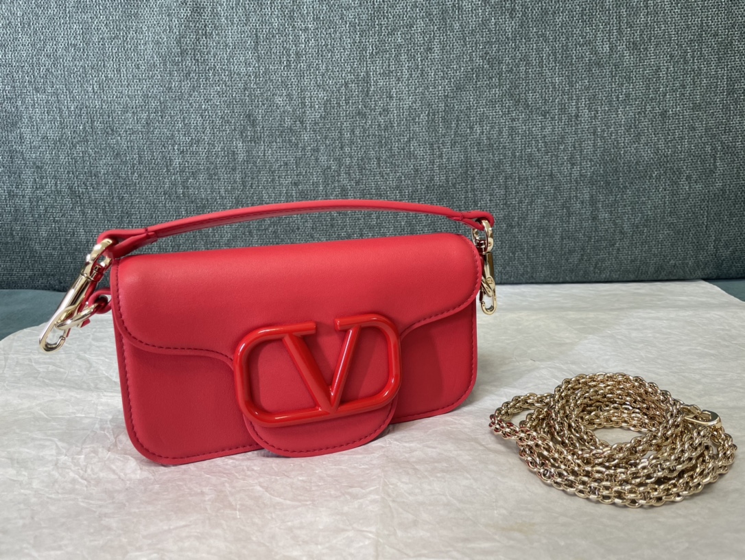 [TOP] VALENTINO Calf Leather Handbag 20x11x5cm - Four Colors