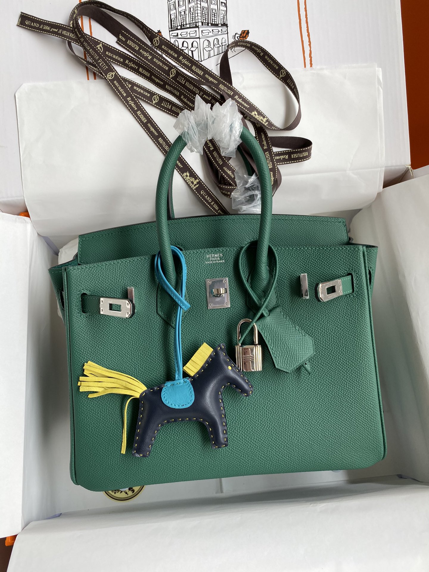 [TOP] HERMES Birkin Epsom Bag 30 cm - 5 Colors - SHW