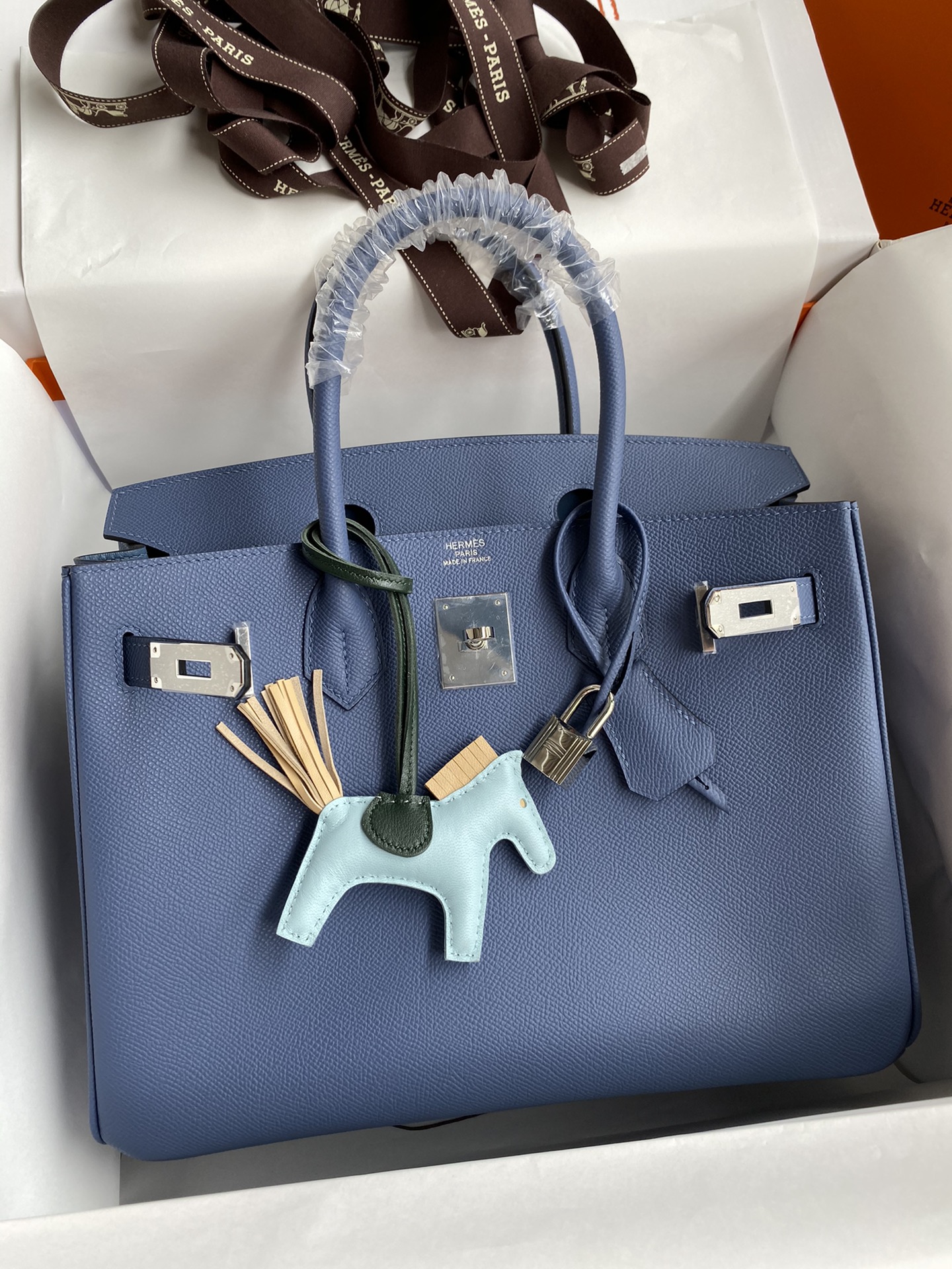 [TOP] HERMES Birkin Epsom Bag 30 cm - 5 Colors - SHW