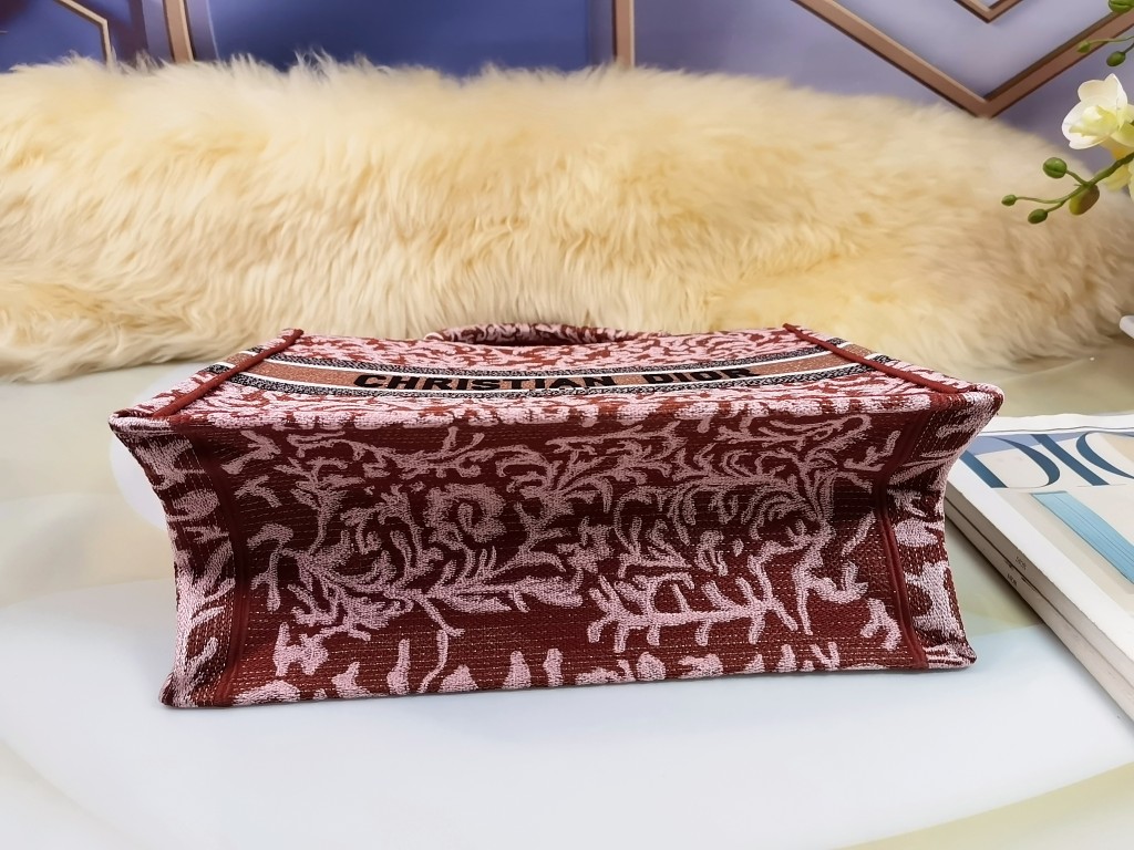 [TOP] Christian Dior Brocart Totem Window Grilles Book Tote Handbag 36.5cm/41.5cm