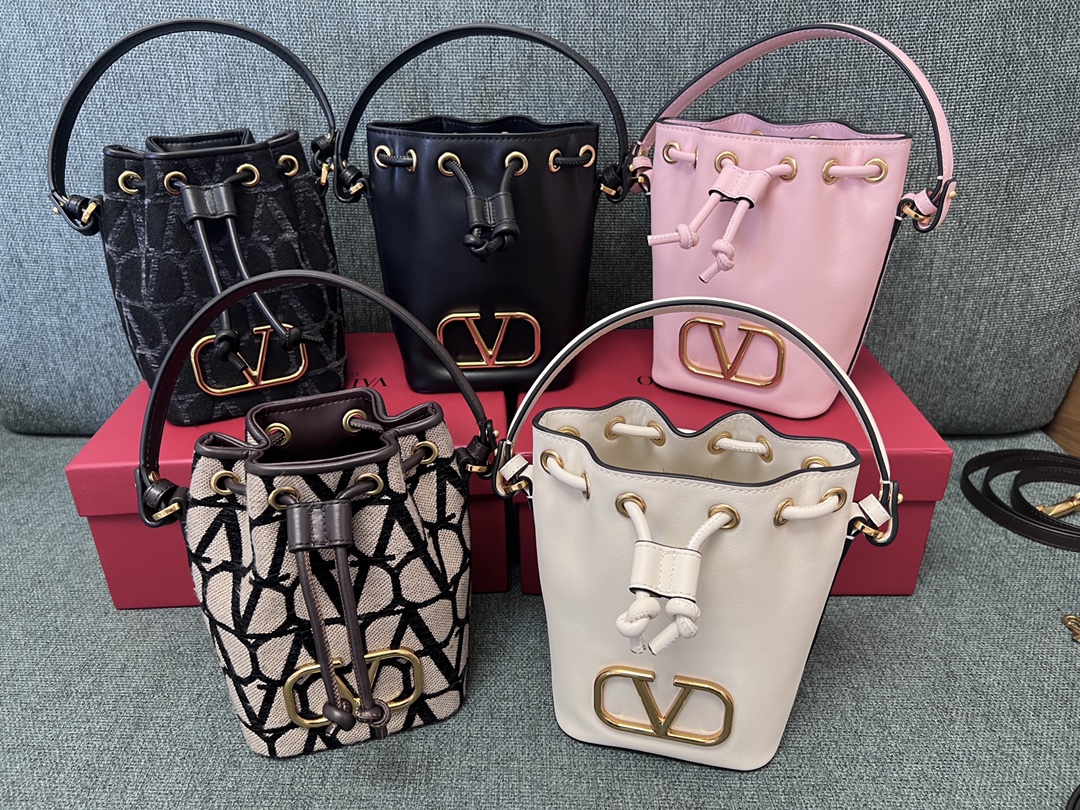 [TOP] VALENTINO Bucket Bag 12x18x10CM - 5 Colors