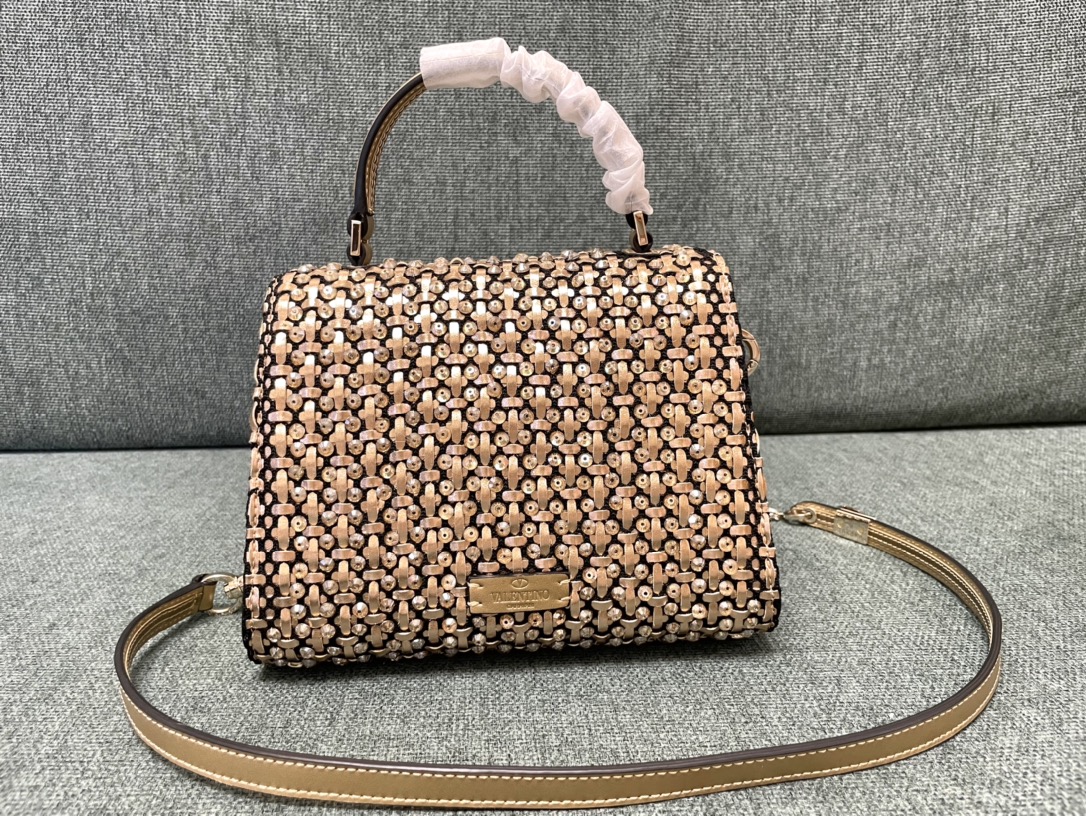 [TOP] VALENTINO Hand Woven Vsling Bags - Two Colors