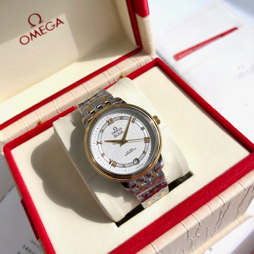 [TOP] OMEGA 32.7 mm De Ville Ladies Mechanical Watch - 4 Colors