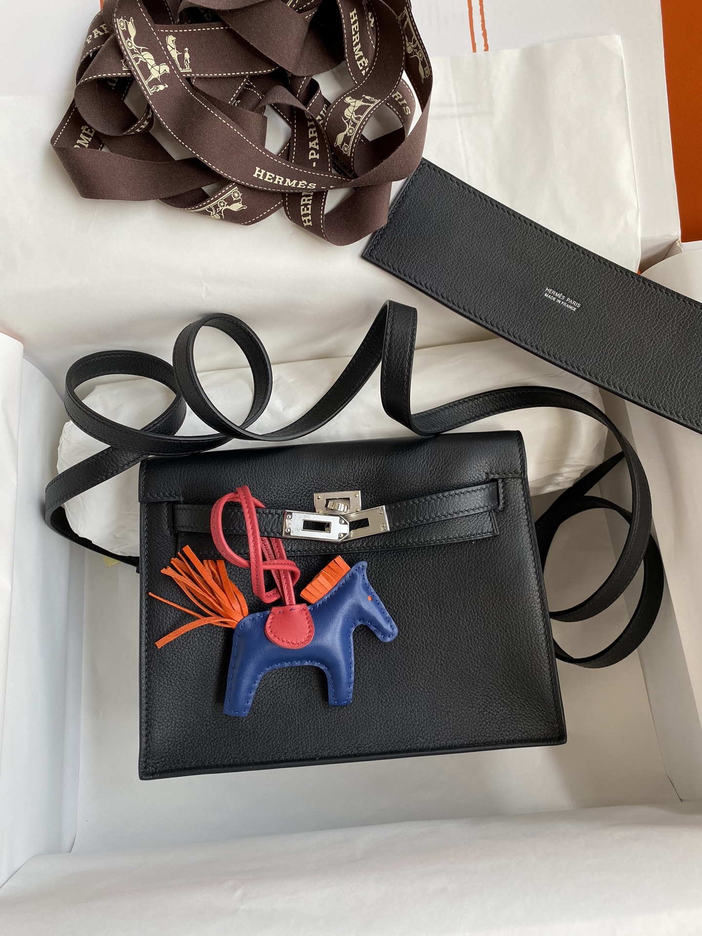 [TOP] HERMES Kelly Danse Evercolor Leather Dance Bag 22 CM  - 8 Colors