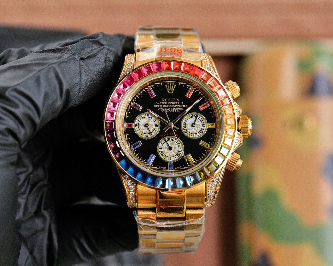 [TOP] ROLEX Daytona Series Automatic Mechanical Stainless Steel Watch - 3 Colors