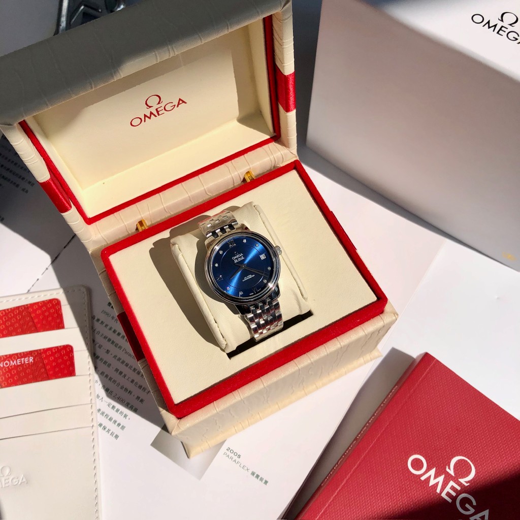 [TOP] OMEGA 32.7 MM De Ville Ladies Mechanical Stainless Steel Watch